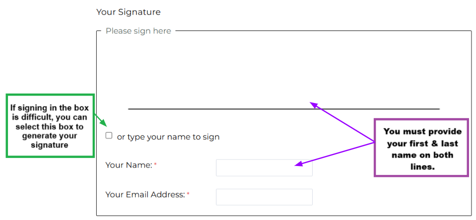 Signature Example