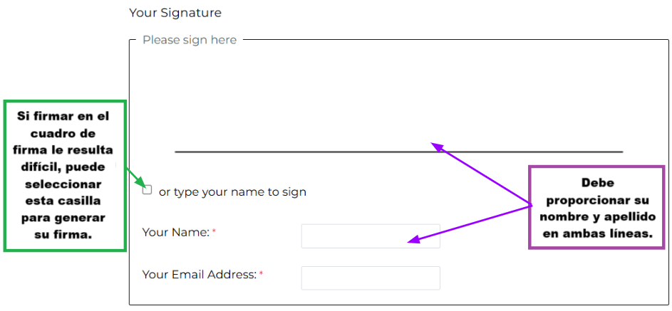 Signature example